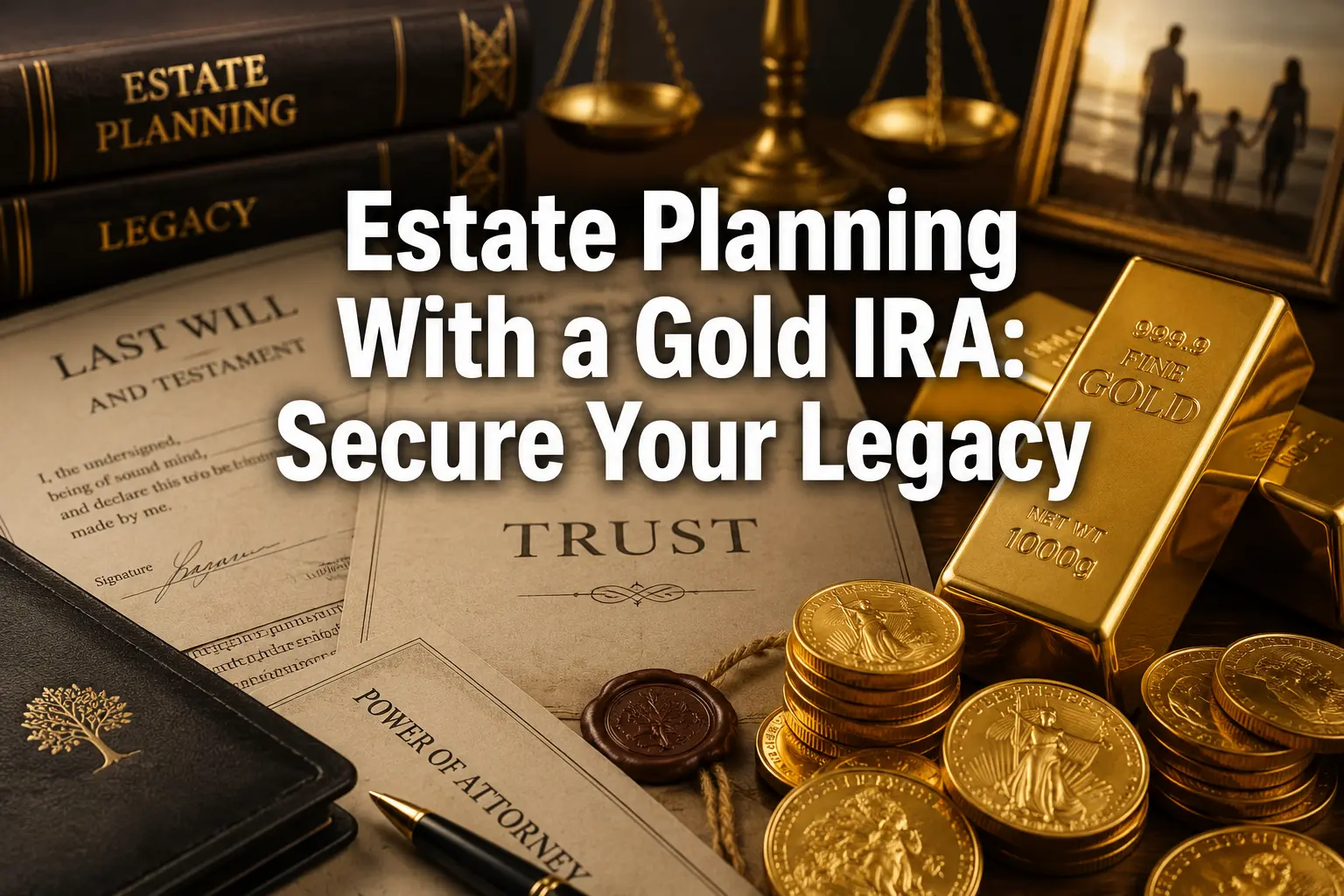 Estate planning with a Gold IRA — wills, trusts, and gold as part of a wealth transfer plan