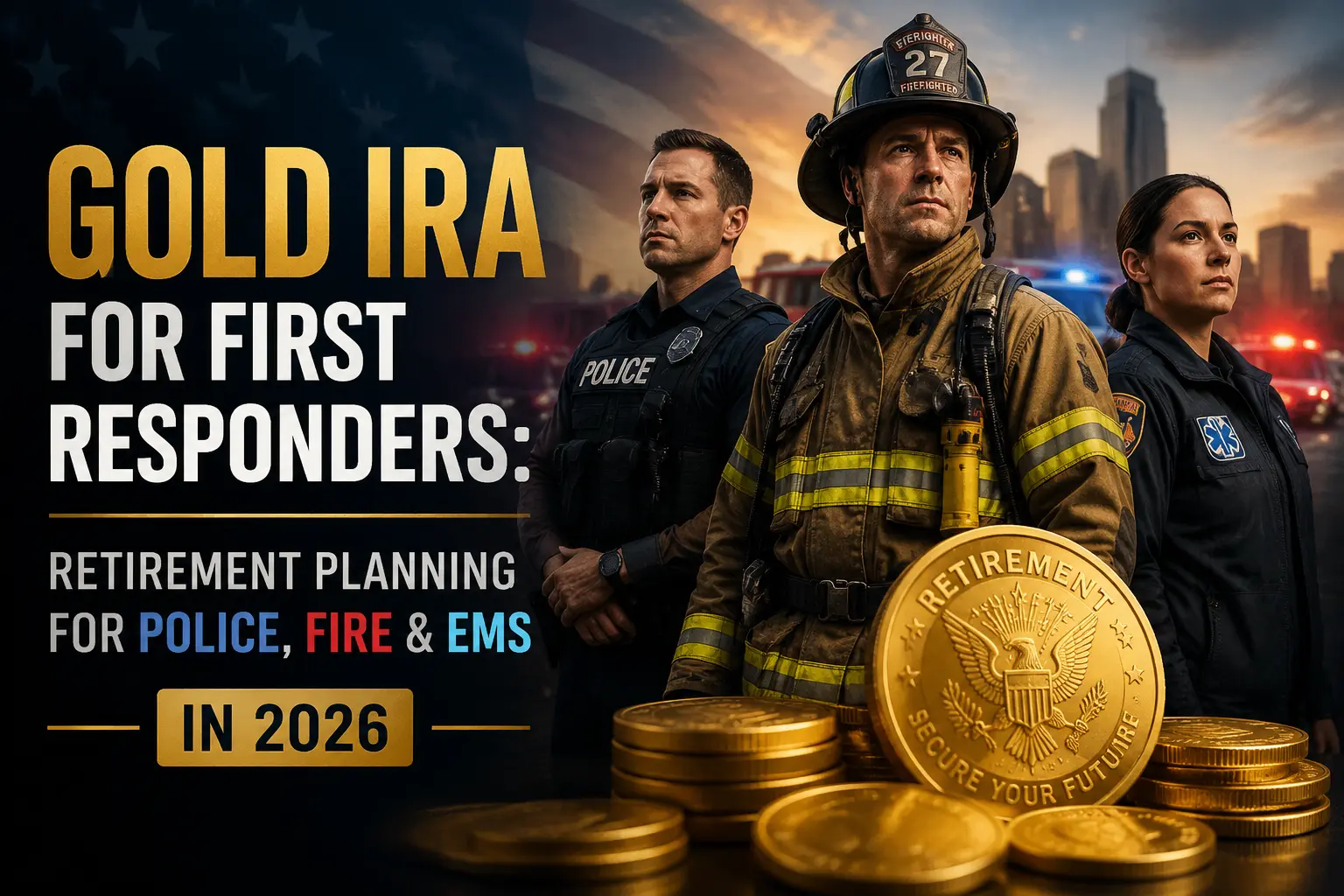 Gold IRA for first responders — retirement planning for police, fire, and EMS in 2026