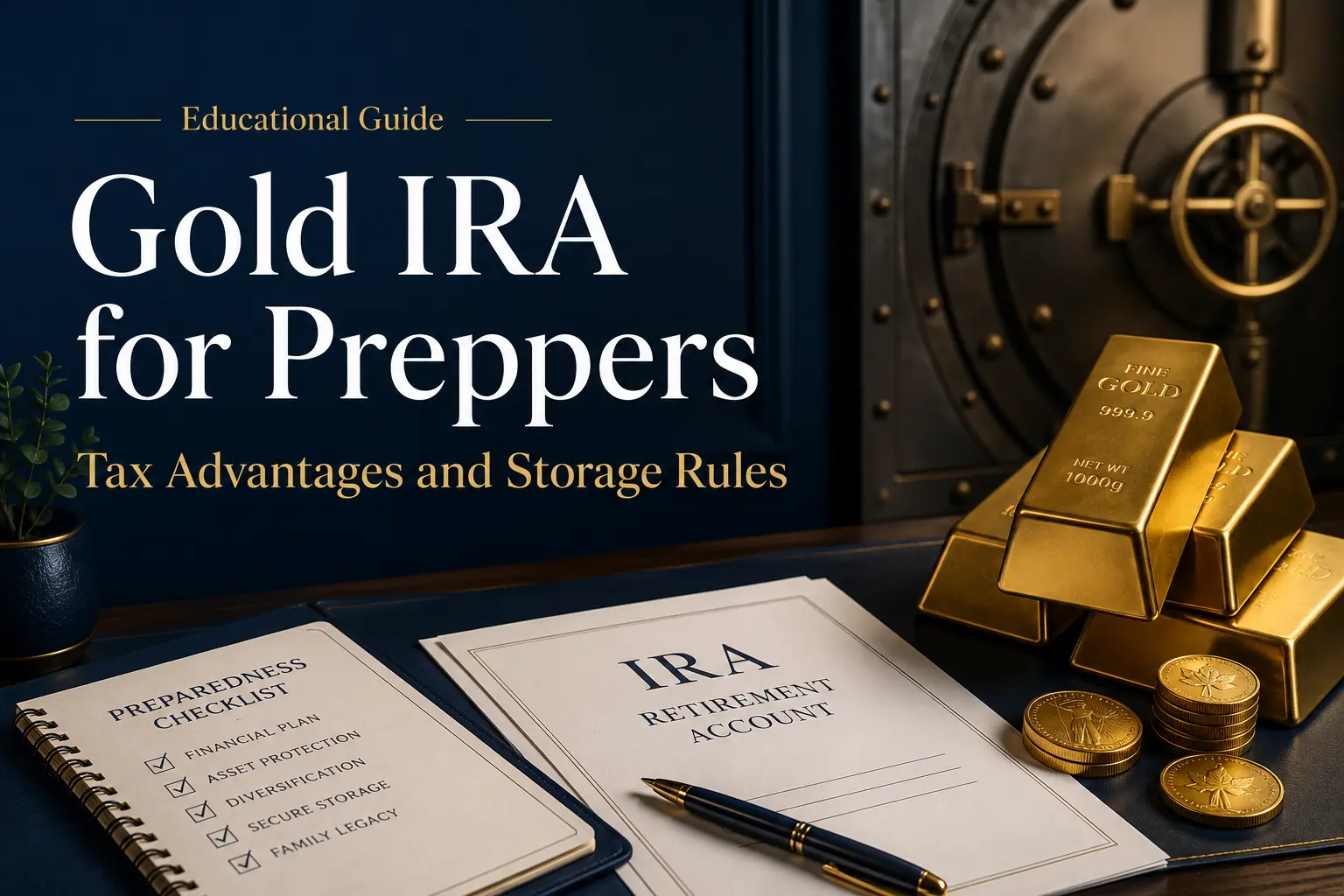 Gold IRA for Preppers: tax advantages and storage rules — educational guide